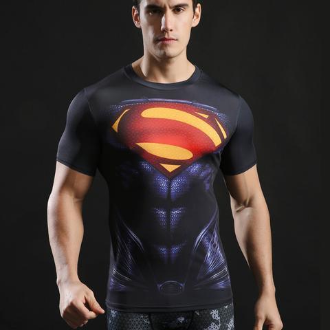 Superman "Evil" Short Sleeve Compression Rashguard-RashGuardStore