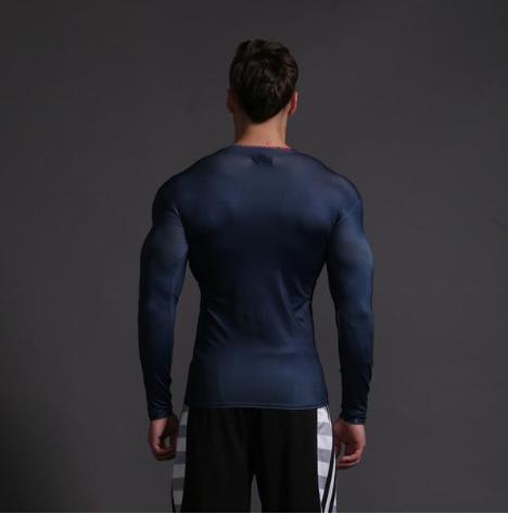 Superman "Forever" Compression Long Sleeve Rashguard-RashGuardStore