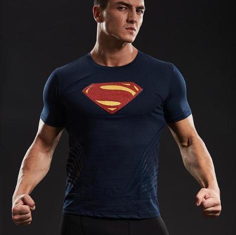 Superman "Man Of Tomorrow" Short Sleeve Compression Rashguard-RashGuardStore