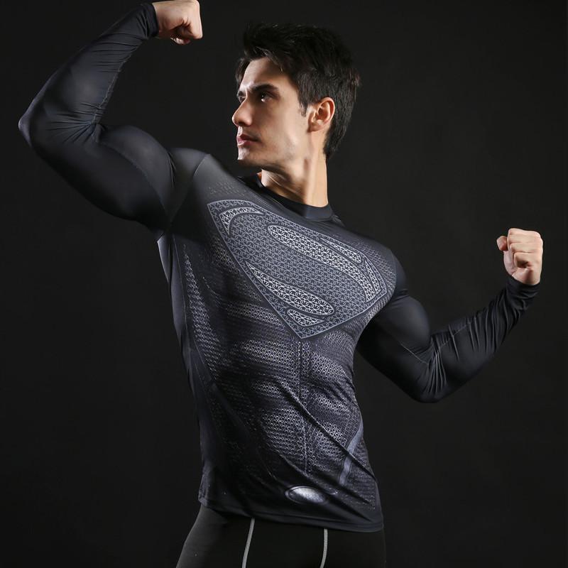 Superman "Reign Of Superman" Long Sleeve Compression Rashguard-RashGuardStore