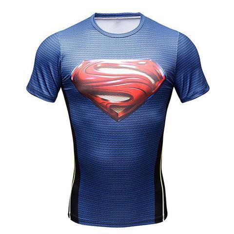 Superman "Smallville" Compression Short Sleeve Rashguard-RashGuardStore