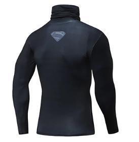 Superman "Son Of Superman" Long Sleeve Compression High Collar Rashguard-RashGuardStore