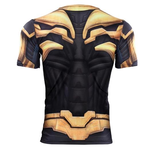 Thanos 'End Game Armor' Premium Compression Short Sleeve Rash Guard-RashGuardStore
