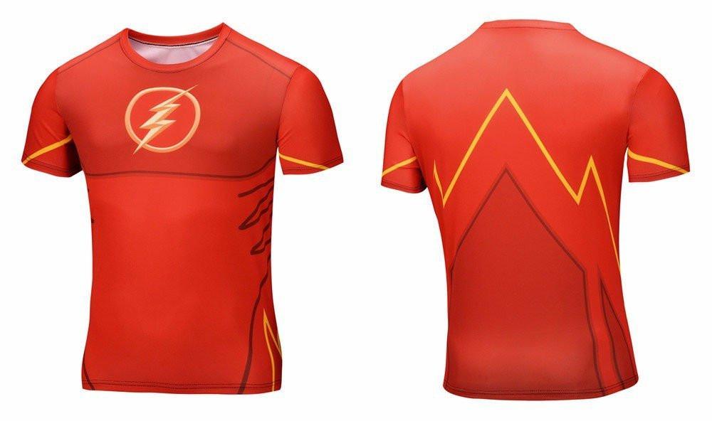 The Flash "Animated" Short Sleeve Compression Rash Guard-RashGuardStore