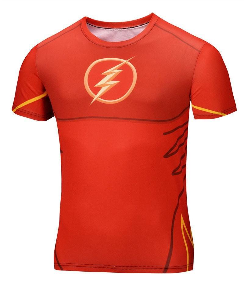 The Flash "Animated" Short Sleeve Compression Rash Guard-RashGuardStore