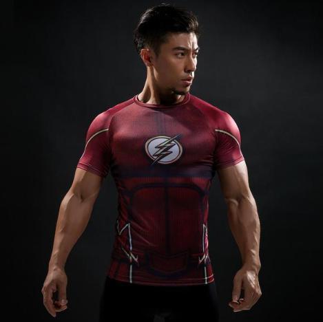 The Flash 'Classic' Compression Short Sleeve Rash Guard-RashGuardStore