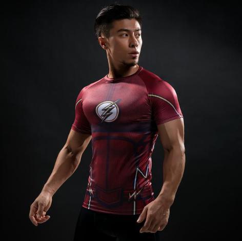 The Flash 'Classic' Compression Short Sleeve Rash Guard-RashGuardStore