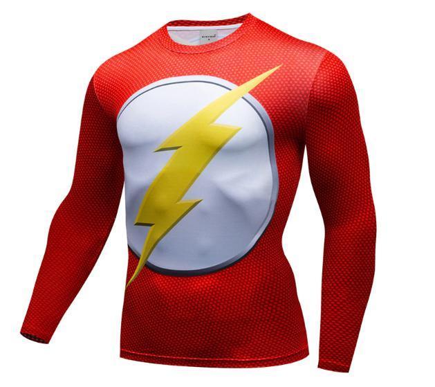 The Flash 'Classic' Premium Dri-Fit Long Sleeve Rashguard-RashGuardStore