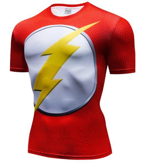 The Flash 'Classic' Premium Dri-Fit Short Sleeve Rashguard-RashGuardStore