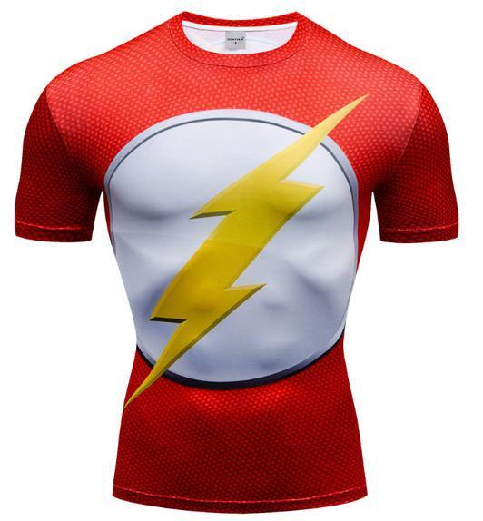 The Flash 'Classic' Premium Dri-Fit Short Sleeve Rashguard-RashGuardStore