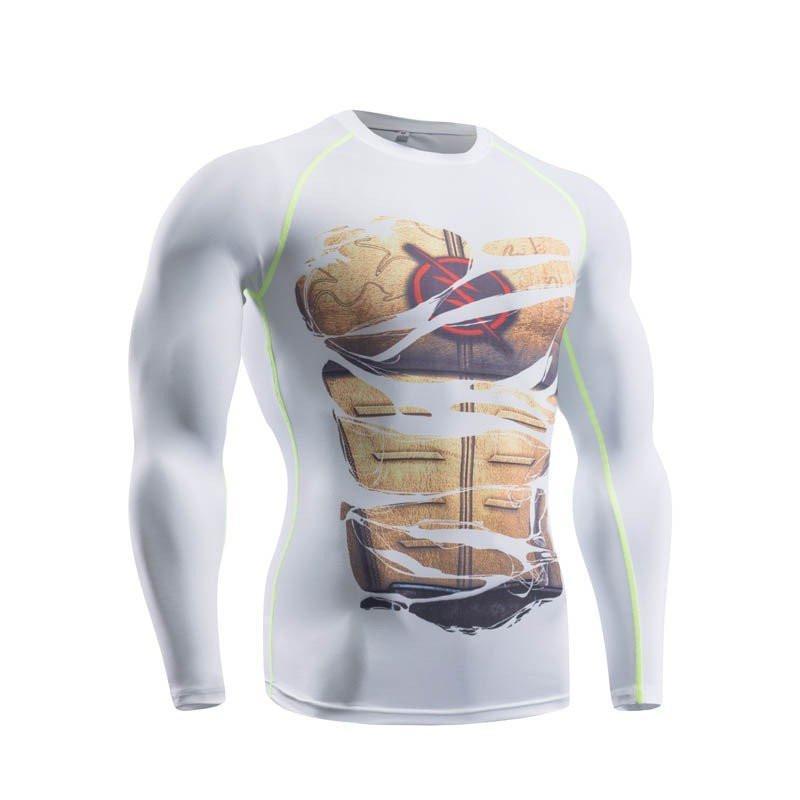 The Flash Reverse "Hero Revealed" Long Sleeve Compression Rash Guard-RashGuardStore