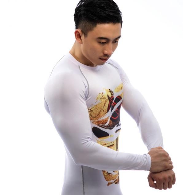 The Flash Reverse "Hero Revealed" Long Sleeve Compression Rash Guard-RashGuardStore