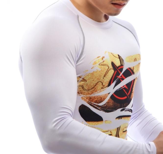 The Flash Reverse "Hero Revealed" Long Sleeve Compression Rash Guard-RashGuardStore