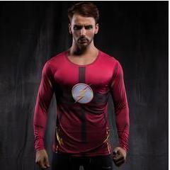 The Flash 'Updated' Compression Long Sleeve Rash Guard-RashGuardStore