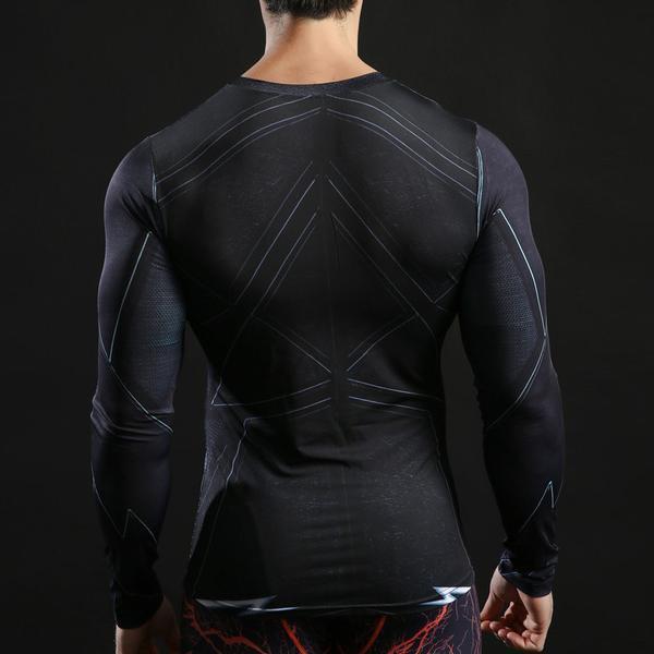 The Flash 'Zoom' Compression Long Sleeve Rash Guard-RashGuardStore