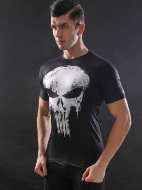 The Punisher Short Sleeve Compression Rashguard-RashGuardStore