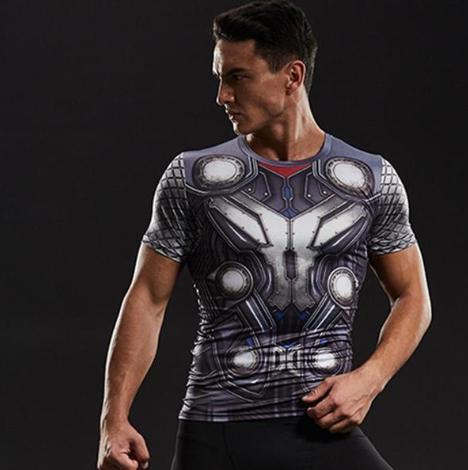 Thor 'Battle Armor' Short Sleeve Compression Rashguard-RashGuardStore