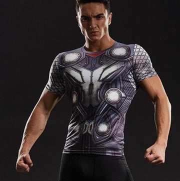Thor 'Battle Armor' Short Sleeve Compression Rashguard-RashGuardStore