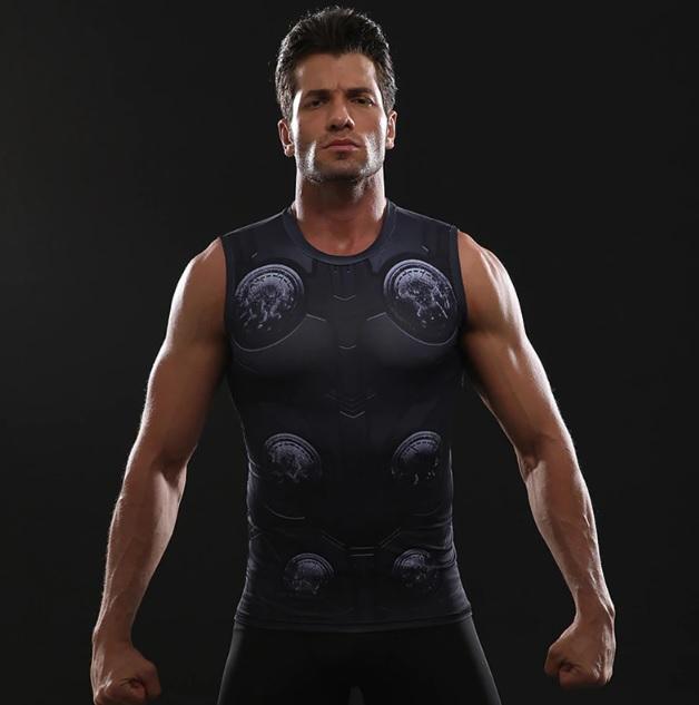 Thor 'Infinity War' Compression Tank Top-RashGuardStore