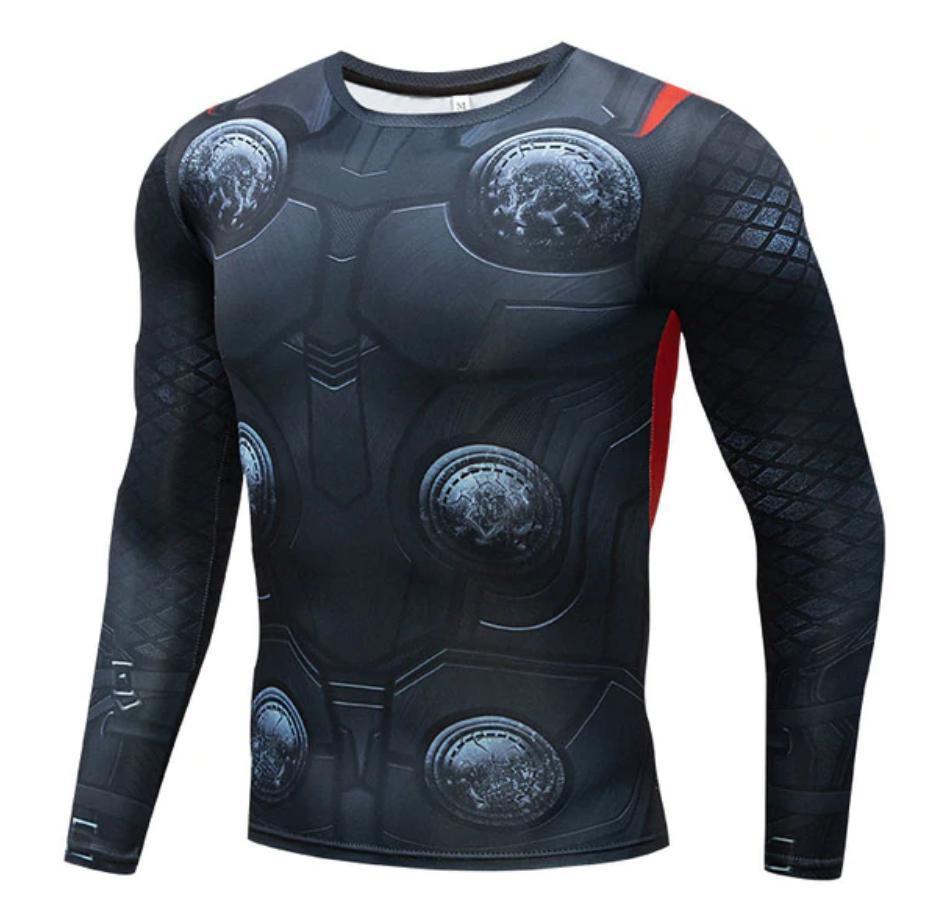 Thor 'Infinity War' Long Sleeve Compression Rashguard-RashGuardStore