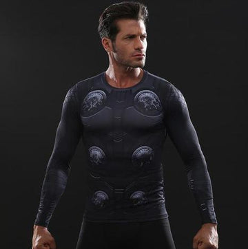 Thor 'Infinity War' Long Sleeve Compression Rashguard-RashGuardStore