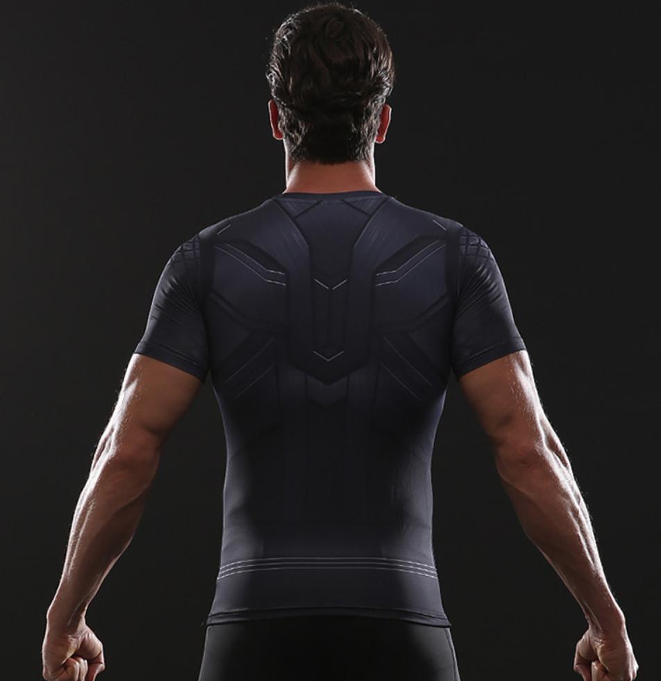 Thor 'Infinity War' Short Sleeve Compression Rash Guard-RashGuardStore