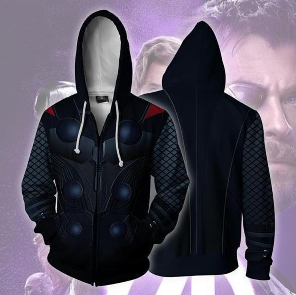 Thor 'Infinity War' Zip Up Hoodie-RashGuardStore