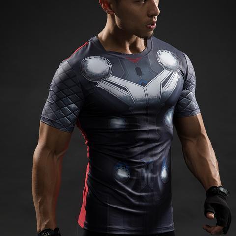 Thor 'Original Mcu' Short Sleeve Compression Rashguard-RashGuardStore
