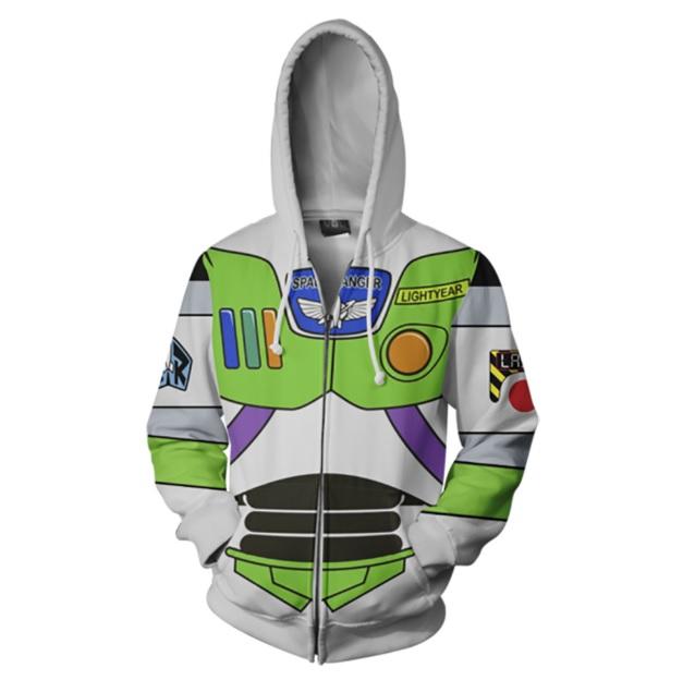 Toy Story 'Buzz Lightyear' Zip Up Hoodie-RashGuardStore