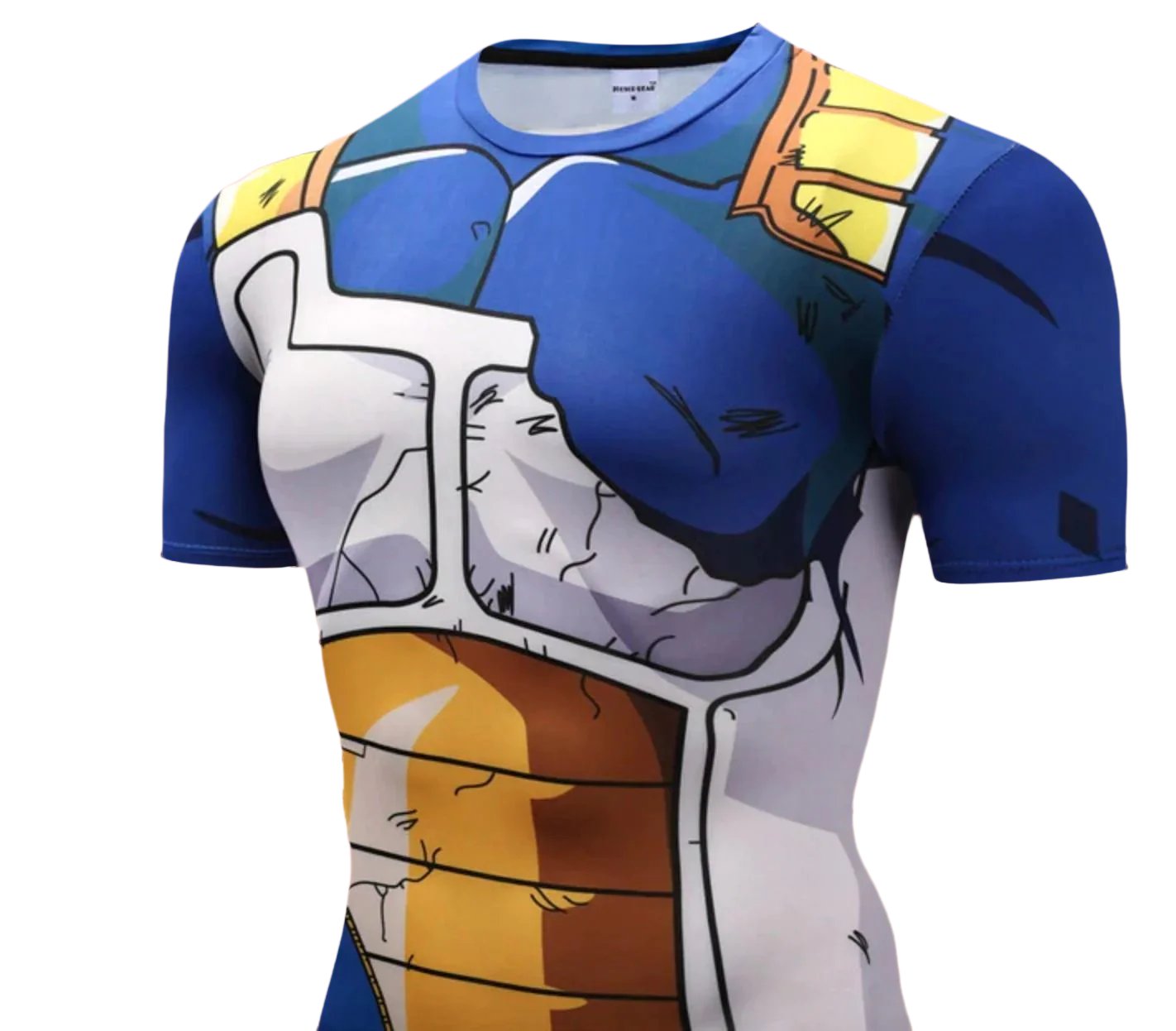 Vegeta Battle Damaged Armor Dragon Ball Z Compression Rash Guard-RashGuardStore