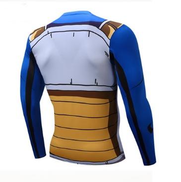 Vegeta Cell Armor Dragon Ball Z Compression Long Sleeve Rash Guard-RashGuardStore