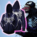 Venom 'Two Tone' Zip Up Hoodie-RashGuardStore